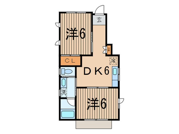 コーポＣ＆Ｓの物件間取画像